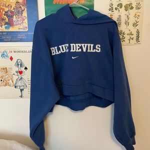 cropped duke nike hoodie